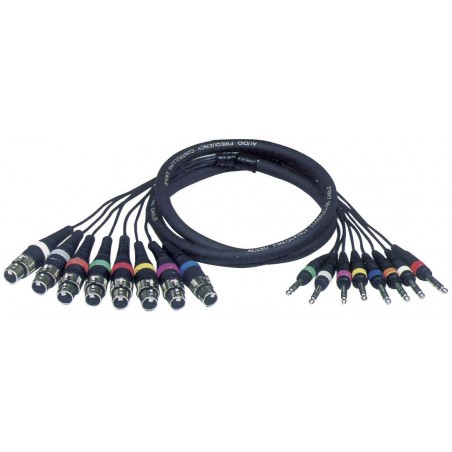 ACCU-CABLE AC-SN8-JSF5 cavo multipolare 8 x XLR3P FV - 8xJACK ST.6.3 - 5m