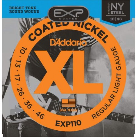 D'ADDARIO EXP110 COATED NICKEL REGULAR LIGHT 10/46