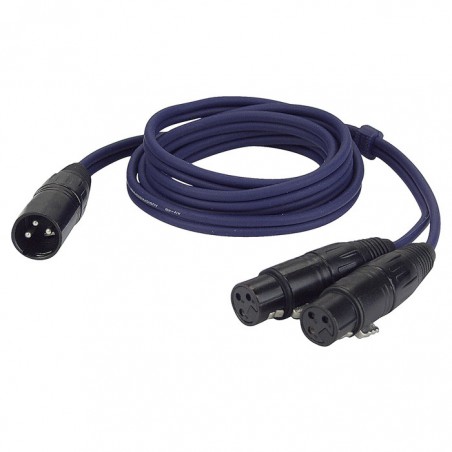 DAP FL38 CAVO AUDIO ADATTATORE 1xXLR3MV to 2xXLR3FV - 1.5m