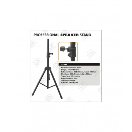 MPGEAR SS044 SPEAKER STAND ALU, 1050-1850mm - BLACK