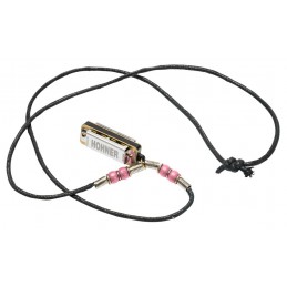 MINI HARP NECKLACE PINK