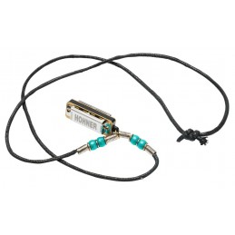 MINI HARP NECKLACE LIGHT BLUE
