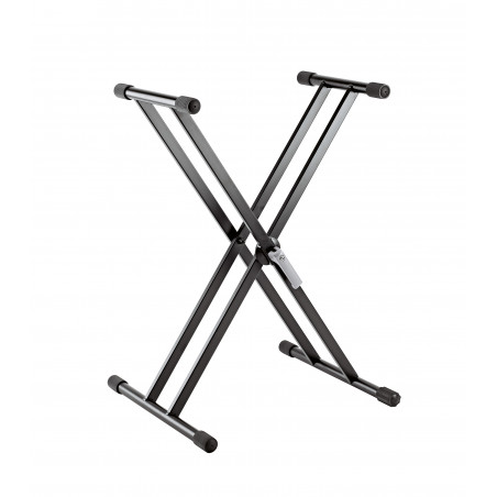 KONIG & MEYER  18997 SUPPORTO TASTIERA A "X" DOPPIO, BLACK