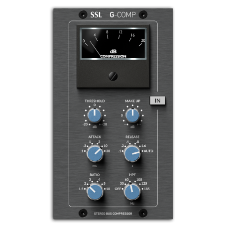 Compressore stereo SuperAnalogue™ della serie G degli anni '80 - Nuovo look brushed