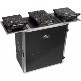 U92049SL - ULTIMATE FOLD OUT DJ TABLE SILVER PLUS (WHEELS)