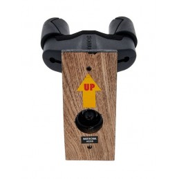 HCGSP-38WBK+ SUPPORTO A MURO PER CHITARRA, BASE IN LEGNO NERA