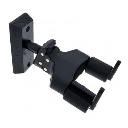 HCGSP-38WBK+ SUPPORTO A MURO PER CHITARRA, BASE IN LEGNO NERA