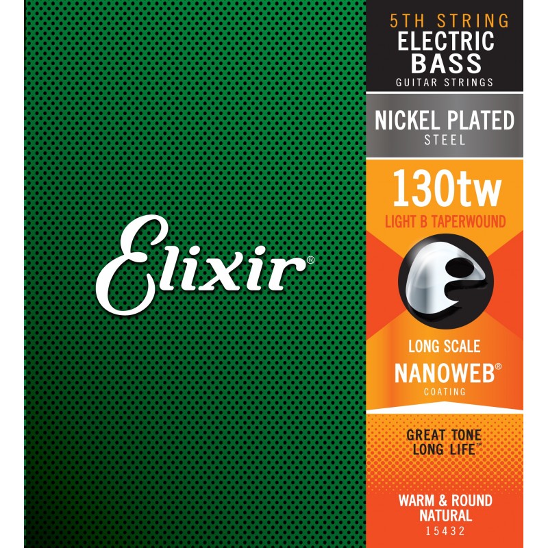 15432 ELECTRIC BASS NICKEL PLATED STEEL NANOWEB