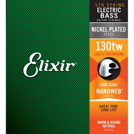 15432 ELECTRIC BASS NICKEL PLATED STEEL NANOWEB