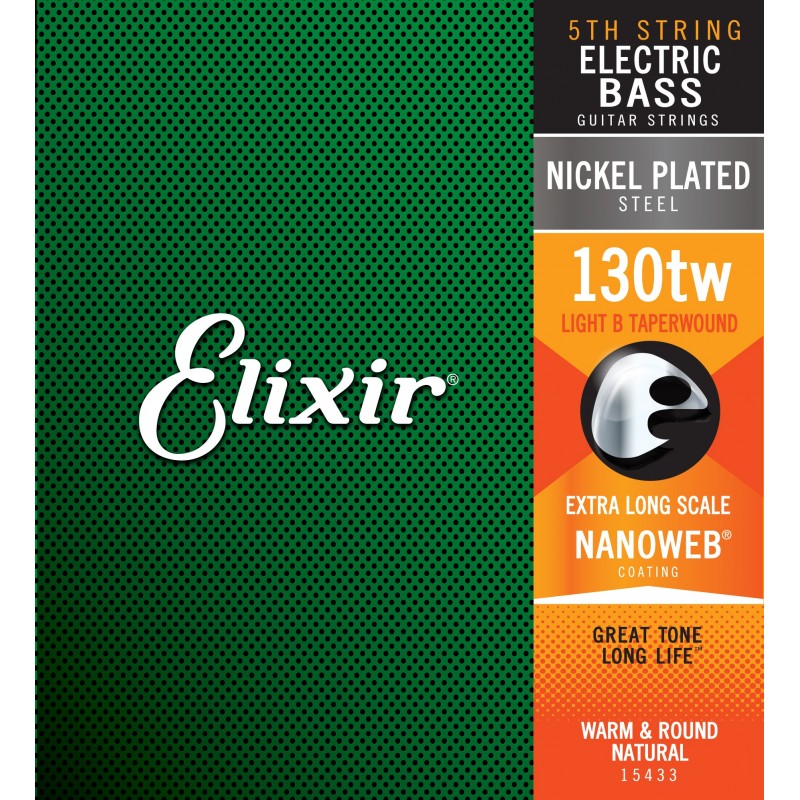 15433 ELECTRIC BASS NICKEL PLATED STEEL NANOWEB