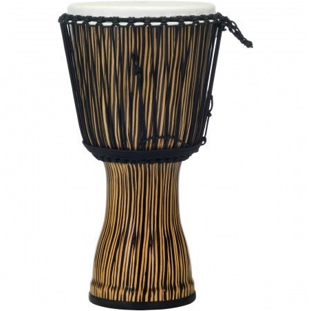 12" Rope Tuned Djembe, Seamless Synthetic Shell, Fiber style head