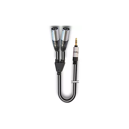 AUDIODESIGN VX201-1.5 - CAVO ADATTATORE JACK 3.5 STEREO a 2 XLR-3M - 1.5m