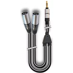 AUDIODESIGN VX201-6S CAVO MINI JACK ST.3.5mm a 2 x XLR3MV - 6m