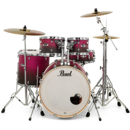 PEARL EXPORT EXL705NBR DRUMSET 20"- W/HDW&CYM SBR - RASPBERRY SUNSET