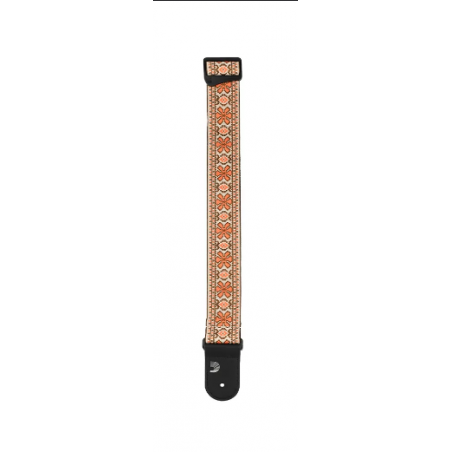 PLANET WAVES PEACE & LOVE ORANGE STRAP