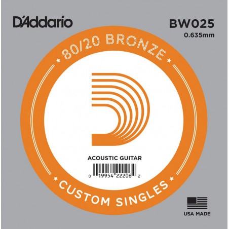 D'ADDARIO BW025 CORDA SINGOLA .025