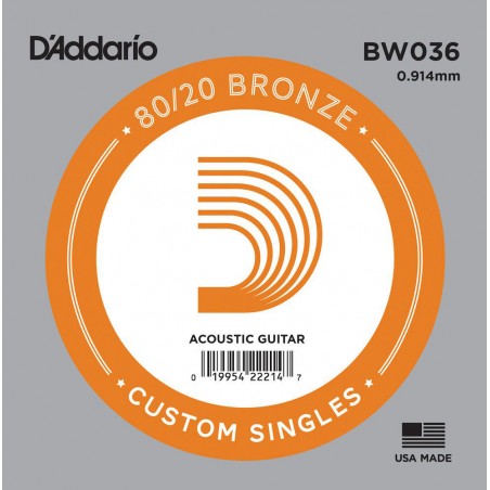 D'ADDARIO BW036 CORDA SINGOLA .036