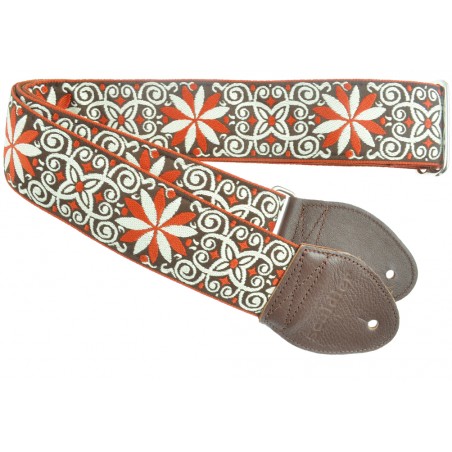 SOULDIER GUITAR STRAP DRESDEN STAR - CINNAMON
