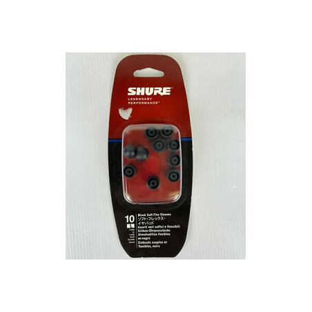 SHURE EASFX2-10L INSERTI SOFFICI E FLESSIBILI - NERI