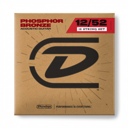 DAP1252J Acoustic Phosphor Bronze, Medium Set/12