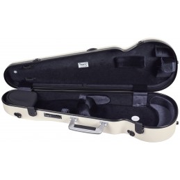 BAM SUP2002XLWN CUSTODIA HIGHTECH" SUPREME ICE CONTOURED IN POLICARBONATO PER VIOLINO - WHITE - BLACK VERSION"