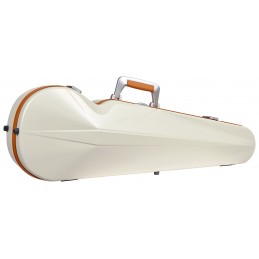 BAM SUP2002XLWO CUSTODIA HIGHTECH" SUPREME ICE CONTOURED IN POLICARBONATO PER VIOLINO - WHITE - ORANGE VERSION"