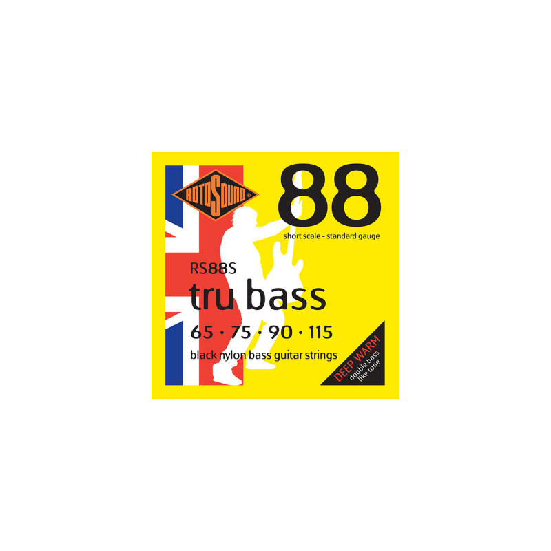 RS88S TRU BASS 88 MUTA BLACK NYLON FLATW. SHORT 65-115