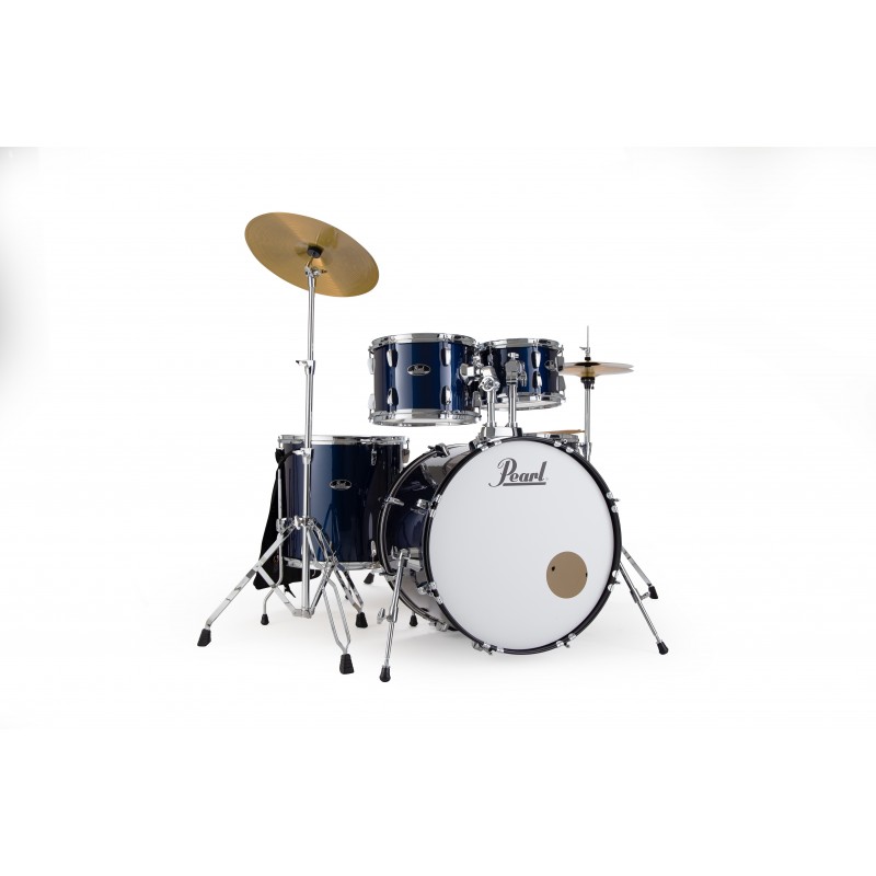 PEARL batteria ROADSHOW 5pz completa di hardware e piatti Sabian,  colore ROYAL BLUE METALLIC 743