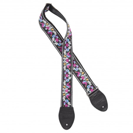SOULDIER GUITAR STRAP LOVEBIRDS BLACK