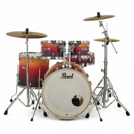 PEARL EXPORT EXL725SBR DRUMSET 22" - W/HDW&CYM SBR - AMBER DAWN