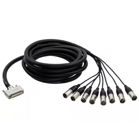 ALVA AO25-8XPRO5 CAVO D-Sub 25 8 x XLR3 Maschio - 5m