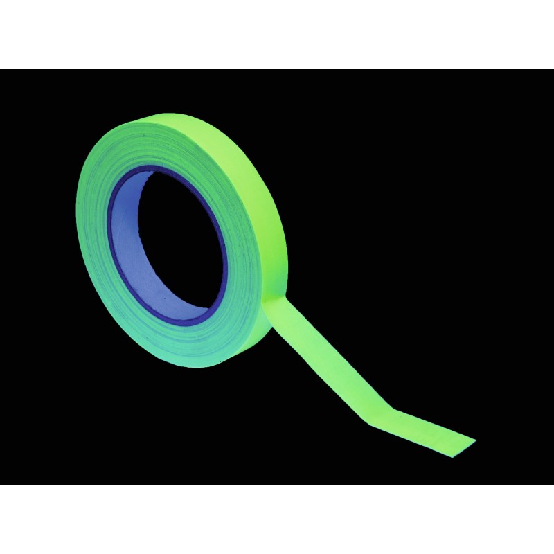 EUROLITE GAFFA TAPE NEON YELLOW UV ACTIVE