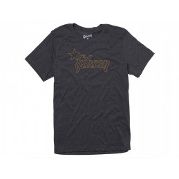 GIBSON GA-LC-STRGMD T-SHIRT STAR LOGO TEE CHARCOAL MEDIUM