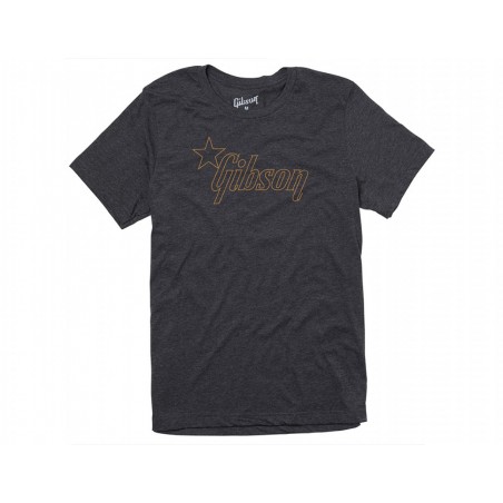 GIBSON GA-LC-STRGLG T-SHIRT STAR LOGO TEE( CHARCOAL) - LARGE