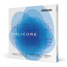 SET DI CORDE D'ADDARIO HELICORE PER VIOLONCELLO, SCALA 1/4, TENSIONE MEDIA