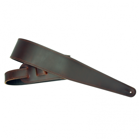 LM PRODUCTS LS-2804P LEATHER GUITAR STRAP 2.8", MAHOGANY