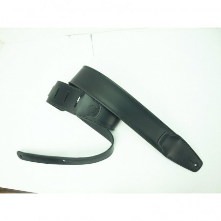 LM PRODUCTS AT25P ARTISAN LEATHER GUITAR STRAP 2.5", BLACK