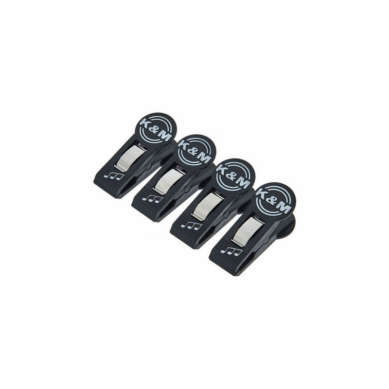 K&M  16060 4 Clip nera per spartiti