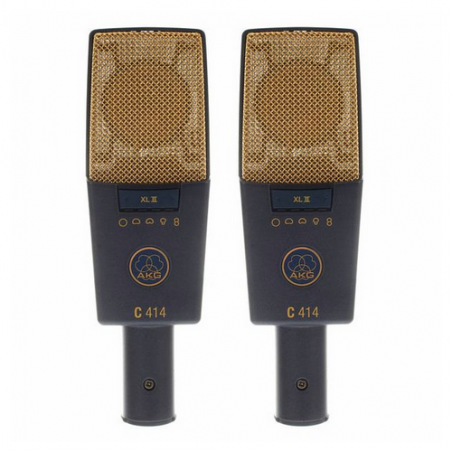 AKG C414TLII STEREO SET - MICROFONO CONDENSATORE 9 POLARI
