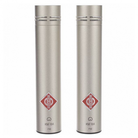 NEUMANN KM184 KIT STEREO MICROFONO A CONDENSATORE CARDIOIDE NICKEL