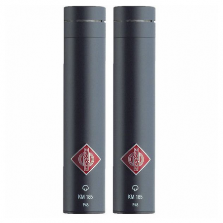 NEUMANN KM185 KIT STEREO MICROFONO CONDENSATORE IPERCARDIOIDE NERO