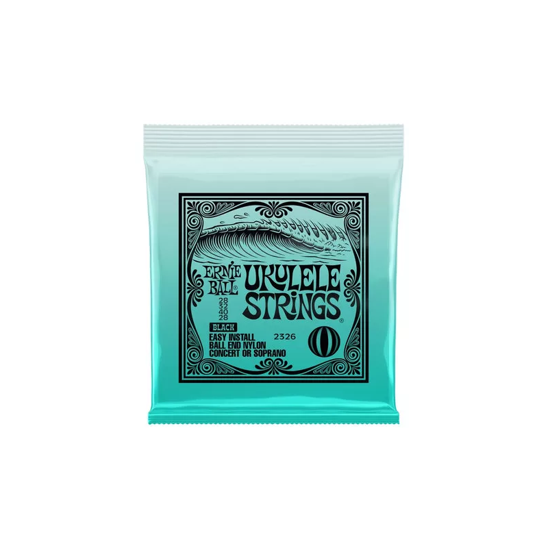 E.BALL 2326 NYLON STRINGS UKULELE BLACK