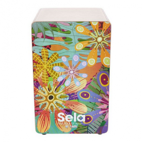 SELA SE-179 ART SERIES CAJON FLOWER POWER - 47x30x30cm