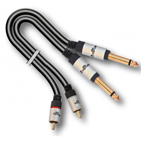 AUDIODESIGN VX221-3 CAVO AUDIO 2x RCA / 2x JK6,3 MONO 3mt