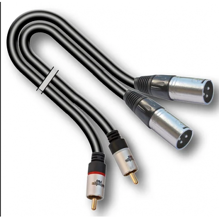 AUDIODESIGN VX211 CAVO 2 XLR3MV - 2xRCA M, 1,5mt