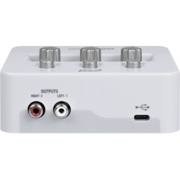 Scheda USB C con 2 In e 2 Out analogici - In Preamp e Hi-Z - Uscita cuffia