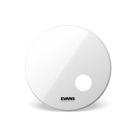 EVANS 24" EQ3 RESONANT BASS DRUMHEAD SMOOTH WHITE