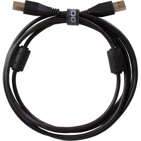 U95002BL - ULTIMATE AUDIO CABLE USB 2.0 A-B BLACK STRAIGHT 2M