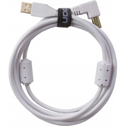 U95006WH - ULTIMATE AUDIO CABLE USB 2.0 A-B WHITE ANGLED 3M