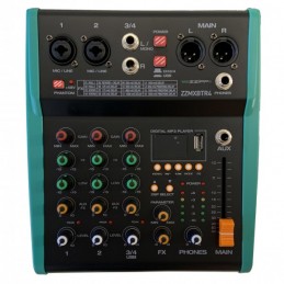 ZZIPP MXBTR4 MIXER ANALOGICO  DSO USB